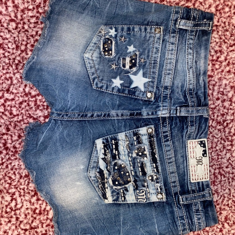 Miss Me patriotic Jean shorts